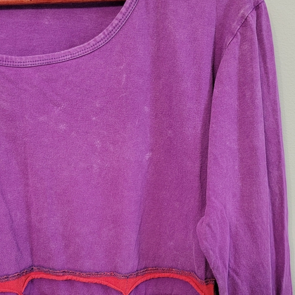 Vintage Karma Circle Womens Boho Gypsy Burnout Woodstock Hippie Top Size Large - Picture 7 of 13